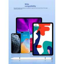 P+7 通用 3 合 1 電子觸控筆 觸控螢幕筆,適用於 iPad 平板電腦、手機、Android 與 iOS 系統平板電腦與手機、學習機,適合筆記、繪圖、影片編輯與照片修圖,高精度超靈敏,含 3 個筆尖(2 個觸控筆尖與 1 個尖筆尖),金屬筆身 - 黑色 - 查看 12