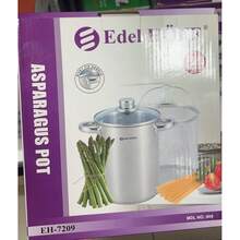 Kitchen Asparagus Cooker With Mesh Basket And Glass Cover For Home, Catering And Food Preparation - View 11