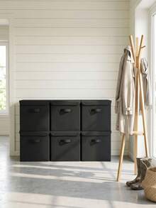 Foldable Storage Box 30x30x30 Cm – Minimalist Fabric Organizer Bin With Handles – Closet, Shelf & Home Storage - View 8