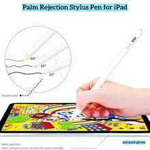 Stylus Pen Compatible With IPad/Android Phone Tablet, Smooth Writing, Fast Charging, High Precision High Sensitivity Capacitive Pen, For IOS Tablet, Universal For 95% Of Touchscreen Devices On The Market, (Includes 2 Replacement Tips, Type-C Charging Cable), Suitable For Learning, Business, Gaming, Smooth Writing Without Ink Interruption, Relax Fingers And Improve Accuracy, Note-Taking Pen, Business Pen, Fashion Pen, Professional Stylus, Premium Design, Includes Replacement Tips, Capacitive Stylus Pen, Office Staff, Professionals, Battery Capacity 90mAh - Multicolor - View 8
