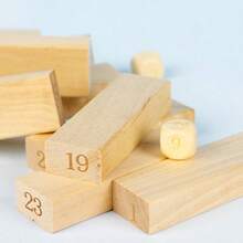 1PC Digital Stacking Blocks - 54pcs Layered Stacking Blocks - Domino Stacking Early Education Wooden Toy - Multicolor - View 6