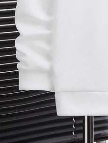 Youth Boy Letter Print Warm Hoodie And Pants Set - White - View 4