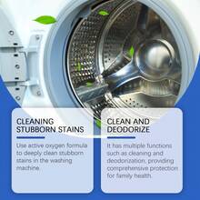 Active Oxygen Washing Machine Cleaning Powder, Powerful Deep Cleaning Washing Machine Tub Descaler, Removes Stains, Mold And Odors, Suitable For All Washing Machines Stain Removal Powder - Washing Machine Cleaner Powder 260g - View 7
