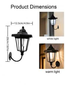 Solar Powered Hexagonal Vintage Wall Light, Bright LED Outdoor Wall Lamp, Suitable For Yard, Corridor, Walkway, Staircase, Garden And Entrance Decoration Lighting - Hexagon Wall Sconce - View 4