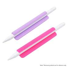 2 buah Tempat Penyimpanan Silikon untuk Pena, Klip Sarung Pena, Kompatibel dengan Apple Pencil, Sarung Pena Silikon dengan Perekat, Desain Saku untuk Penyimpanan Aman Stylus, Casing Pelindung Pena Portabel Tahan Guncangan dan Jatuh - MultiWarna - View 18