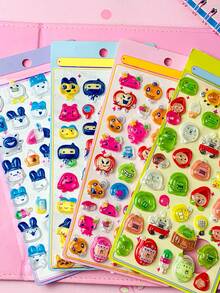 These Transparent 3D Crystal Embossed Water Drop Stickers Have A High-End Texture And Exquisite Appearance. Made Of Notebook Material, They Are Perfect For DIY Decoration Of Smartphones, Laptops, Suitcases, Cups, Skateboards, Notebooks, Guitars And Other Items. - Multicolor - View 6