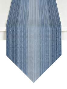 1pc,Crafted Table Runner,Modern Gradient Triangular Table Runner,Pointed Asymmetric Tablecloth,Microwave Dust Cover,Protective Cover,Rectangular Tablecloth,Washable,Suitable For Home Dinner,Coffee Table,Kitchen And Dining Room Decor,Dining Table Decoration Party And Scene Decor,Home Decor,Outdoor Patio Table Runner Decor,Entryway Decor,Fireplace Cloth Decor - Seaside Relaxed Blue - View 7