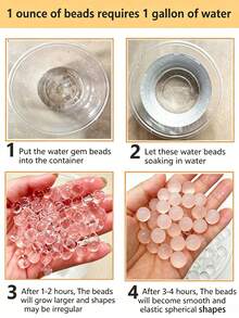 2000pcs - Starry Sparkling Giant Water Absorbent Gel Beads, Water Spirits, Water, Used For Vase Decoration, Vase Fillers, Indoor Potted Plant Moisture Retention, Long-Term Water Storage, Also Suitable For Christmas, Halloween, Wedding Table Centerpieces, Graduation Season Decor, Thanksgiving Decor, Mother's Day Decor, Office Decor, Restaurant Decor. 1000pcs/2000pcs/1500pcs/500pcs - Multiple Items - View 7
