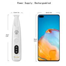 Hatteker 1pc Pet Electric Hair Clipper Cat Dog Electric Shaver USB Rechargeable Grooming Tool Cat Paw Trimming Tool - View 3