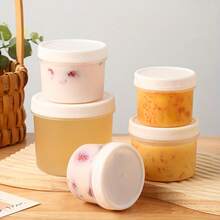 12pcs 160ml/280ml Yogurt Pudding Jars With Lids, Leak-Proof Overnight Oats Sealed Containers, Reusable Yogurt Cups For Ice Cream, Juice, Pudding, Yogurt, Desserts, Fruit Salad, Cream, Soup, Meal Prep Portion Containers - Multicolor - View 6