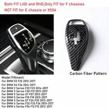 F10 F30 F11 F31 換檔桿旋鈕蓋 內飾替換換檔桿面板 適用於 BMW F32 F33 F34 F36 F06 F12 F20 F22 F25 - F10 F30 F11 F31 Gear Shift Knob Cover - 查看 12