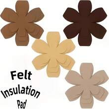 12pcs/Pack Premium Pot & Pan Protective Pads - Heat-Insulating Separator Pads, Suitable For Cookware - Premium Tabletop Divider Pads - Home Kitchen Supplies - Multicolor - View 2