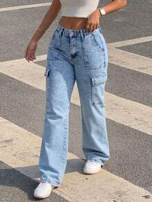 Women Jeans - Light Blue - View 4