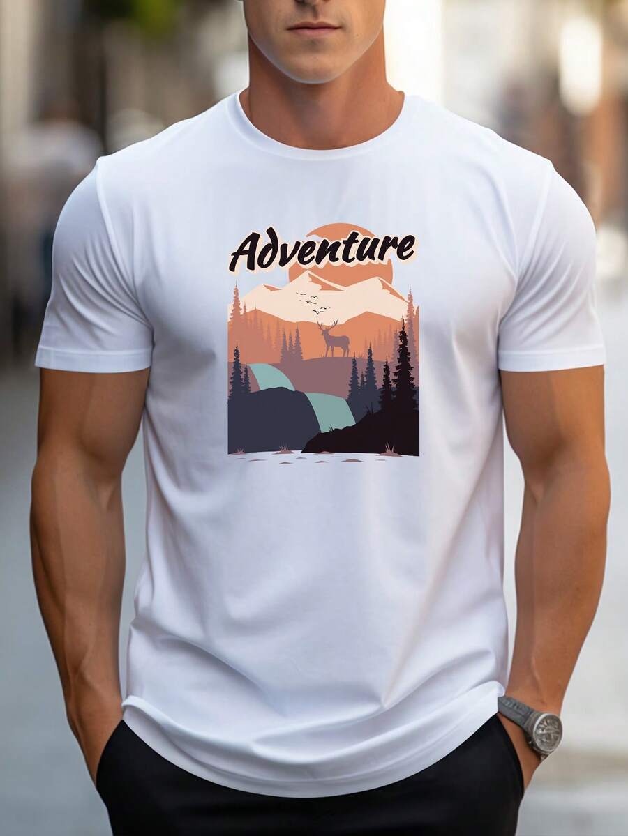 Men T-Shirts - 白色 - 查看 1