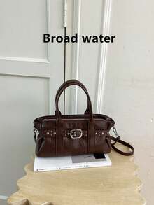 Minimalist Women's Handbag 2026 Fashion New Style Exquisite High-End Chic Rivet Luxury Shoulder Crossbody Bag - Brown - View 2