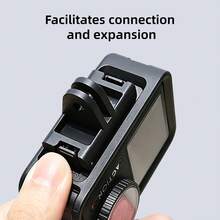 Dudukan Lepas Cepat Magnetik untuk Kamera Aksi, Adaptor Gigi Ganda dengan Bantalan Anti Selip Silikon dan Kunci Logam, Kompatibel dengan Kamera 360 dan Action 5 Pro/4/3, Hitam - View 7