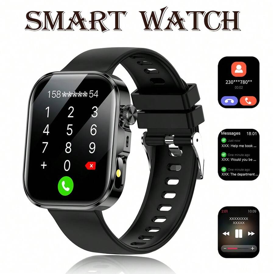 NcmRyu SmartWatch 新款熱銷智慧手錶：女性手錶，支援通話/接聽、計步、卡路里追蹤、運動模式、遠端相機、音樂控制、訊息通知，男士手錶，智慧手環，智慧手錶