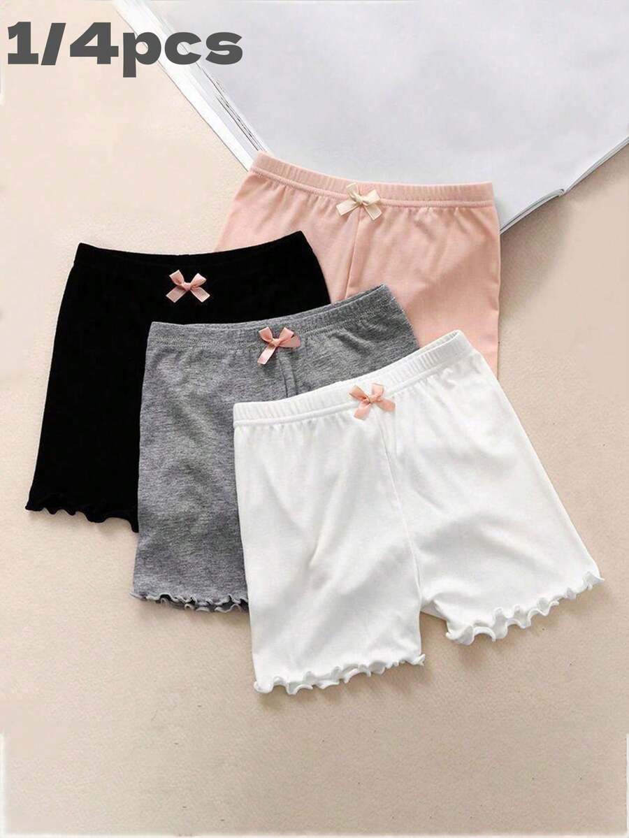 1/4 pcs Celana Pendek Pengaman Anak Perempuan, Celana Dalam Tipis Anti-Papar untuk Siswa, Musim Panas