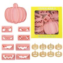 6/8/10 Pcs Halloween Cookie Cutters - Pumpkin, Ghosts, Gothic Skull Shaped Cookie Molds For Mexican Day Of The Dead, Day Of The Dead, Halloween Party Decoration - Multicolor - View 15