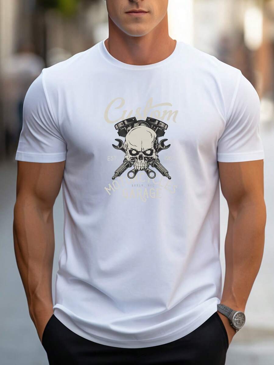 Men T-Shirts - 白色 - 查看 1