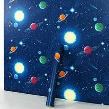 1 Roll Deep Blue Contact Paper Self-Adhesive Removable PVC Wallpaper Peel And Stick Wallpaper Suitable For Kitchen Bedroom Living Room Countertop, Home Decor And Furniture Renovation - Universe Star Pattern - Universe - View 8