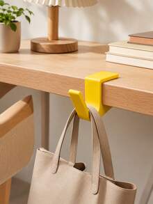 Desk Edge Hook, No-Drill Bag Hook, Portable Backpack Hanging Rack, Office Workspace Storage Organizer - Multicolor - View 5
