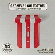 1 pezzo Copriplacca decorativa per interruttore a parete stile americano da carnevale, interruttore luce divertente - Pannello interruttore 3D creativo, copriplacca decorativa per interruttore luce - Decorazione artistica da parete unica - Facile da installare, decorazione da parete, con viti bianche, tema celebrazione, festa, vacanza, copriplacca decorativa per interruttore - Scopo generale - Visualizzare 14