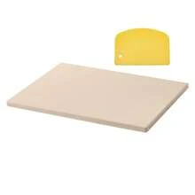Pizza Stone, 15 X 12 In Rectangular Cordierite Pizza Stone, Extra Large Baking-Stone With Scraper, 0.6 In Thick Heat-Resistant Cordierite, For Kitchen Oven, Baking Bread & Pizzas, BBQ Grilling - 15 X 12 Inches, 0.6 Inches - View 7