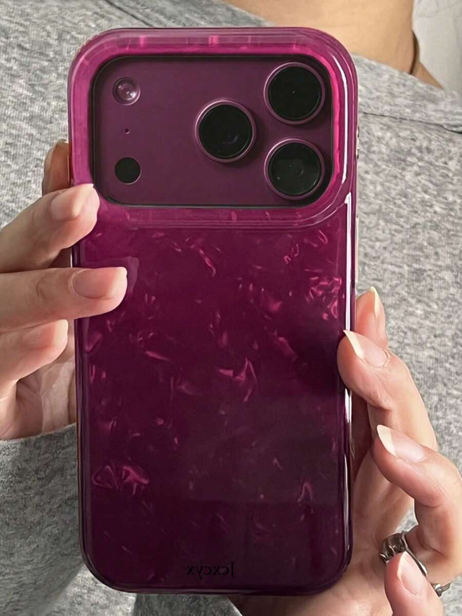 Casing Ponsel IMD Berkilau dengan Pola Riak Air Tidak Beraturan, Kompatibel dengan iPhone 17 Pro Max 17 Pro 17 16 Pro Max 16 Pro 16 15 Pro Max 15 Pro 15 14 Pro Max 14 Pro 14 13 Pro Max 13 Pro 13 12 Pro Max 12 Pro 12 11. Warna Merah Ceri Mengkilap Lembut, Hadiah Gaya Y2K untuk Gadis. - Merah ceri - View 1