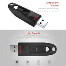 SanDisk 1pc USB 3.0 Flash Drive, USB Type-A Commemorative USB Drive, Suitable For Laptop/Smart TV - View 8