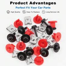 130Pcs Clips Fit  Fiesta Wheel Arch Splash Guard Shield Bumper Wing Lining - A - View 6