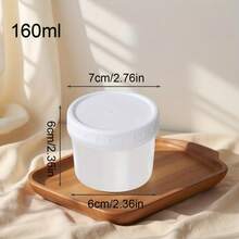 12pcs 160ml/280ml Yogurt Pudding Jars With Lids, Leak-Proof Overnight Oats Sealed Containers, Reusable Yogurt Cups For Ice Cream, Juice, Pudding, Yogurt, Desserts, Fruit Salad, Cream, Soup, Meal Prep Portion Containers - Multicolor - View 3