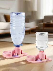 1set Pet Water Dispenser, Automatic Flow, Suitable For Most Water Bottles As Pet Cups, Suction Cup Fixed Automatic Water Bowl, Suitable For Cats And Dogs, No Filter Needed, No Electricity Required For Automatic Flow(Excluding Water Bucket) - Multicolor - View 6