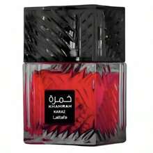 Khamrah Karaz By Lattafa Unisex EDP 100ml/3.4oz Spray - Delicious Sweet Red Cherry Nectar, Almond & Cozy Vanilla Praline Fragrance | Intense Fruit Gourmand Long-Lasting Middle Eastern Luxury Cologne | Premium Seductive Valentine Gift For Her - Karaz - 查看 2