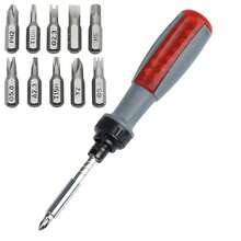 Professional 10-In-1 Multi-Function Ratchet Screwdriver, Magnetic Screwdriver, Professional Angle Screwdriver, Repair Tool With Magnetic Tip And Multiple Bit Types - Suitable For DIY And Repair - Ratchet Screwdriver - View 2