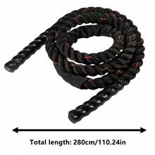 [Chịu lực nặng] Dây nhảy có trọng lượng nặng dành cho cả nam và nữ - Tùy chọn 2,8 lbs, 3,8 lbs, 5 lbs - Dây nhảy PVC bện màu đen và đỏ, Thích hợp cho tập thể dục tại nhà, tập tim mạch và phụ kiện tập thể dục tăng cường sức mạnh - Đen và đỏ - Xem 7