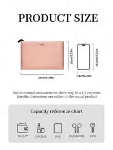 Gucci Bolsa de maquillaje de marca de moda de lujo rosa de alta gama con cremallera, adecuada como regalo de cumpleaños para la mejor amiga o novia, se puede usar para el desplazamiento diario, viajes, viajes de negocios, fitness y SPA. Bolsa de almacenamiento de cosméticos y cuidado de la piel - Rosa - Ver 8