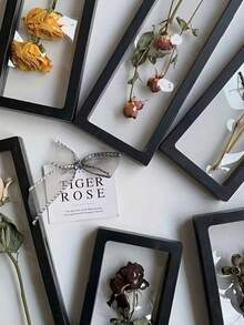 1PC/SET Dried Rose Storage Frame Desktop Display Stand Transparent Flower Rack DIY Dried Flower Rack Suitable For Home, And Office Decoration, Valentine's Day, New Year's, Mother's Day Gifts, Necklace Packaging Boxes, Jewelry Storage Boxes - Multicolor - View 4