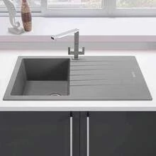 Cookology PISA/GR Pisa Composite Granite Kitchen Sink And Drainer - Grey - 彩色 - 查看 4