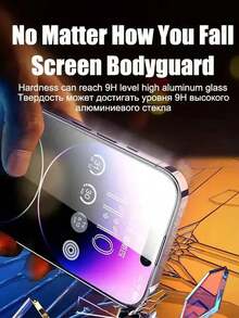 5PCS High Definition Screen Protector Compatible With IPhone, 9H Hardness Full Coverage Tempered Glass Screen Protector 9H Hardness, Anti-Scratch Protection, Case Friendly Compatible With IPhone 17/16/16e/16Pro/15/15Pro/14/Promax/11/X/Xs/7/8Plus Phone - Clear - View 6