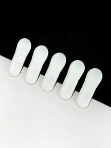 10pcs White Silicone Face Mask Brushes, Soft Head For Clay Mask, Makeup Tool For Even Foundation Application - Multicolor - View 3