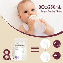Momcozy Easy Pour Breast Milk Storage Bags, 8 Oz, Temperature-Sensitive Color Change - 120 Pcs - View 5
