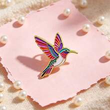 Colorful Hummingbird Lapel Enamel Pins And Brooches Badge Pins For Backpacks Bags Backpack Cool Decoration Friend For Gifts - Multicolor - View 11