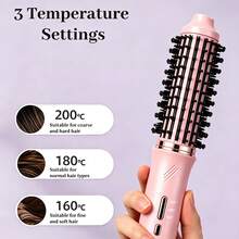 Portable Wireless Hair Straightener Brush, Fast Heating, Constant Temperature Anti-Scald Design, USB Charging, Exquisite And Lightweight, Suitable For Home And Travel, Perfect Gift For Ladies, Professional Styling Tool, One-Time Straight And Wavy Hairstyles, 5000mAh Battery Capacity - Multicolor - View 3