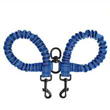 1pc 360° Swivel Anti-Tangle Dual Dog Leash Training Rope, Comfortable Shock-Absorbing Reflective Elastic Rope For Easy Walking 2 Dogs - Multicolor - View 12