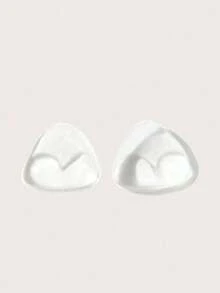2pcs Women's Silicone Bra Pads, Soft And Comfortable Silicone Inserts, Suitable For Bikini, Swimwear, Lingerie - Multi-color - View 2