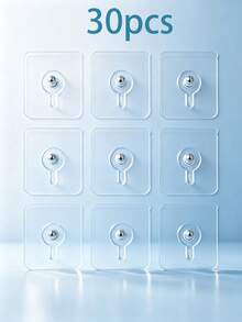 1pc-50pcs Optional, Invisible Seamless Screw Stickers, No-Drill Picture Hanging Hooks, Suitable For Photo Frames, Dry Walls And Hard Walls, Easy To Install, No-Damage Hooks, Wide Application, Home Essential. - Multicolor - View 17
