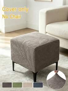 1 cái vỏ bọc ghế đôn vuông jacquard co giãn, bọc kín toàn bộ cho ghế đôn sofa phòng khách - Nhiều màu - Xem 1