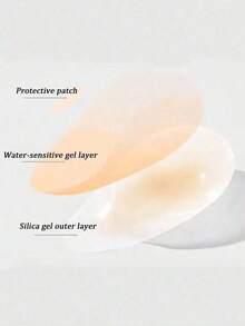 1 Pair Women's Silicone Breast Lift Pads: Ultra-Thin Solid Silicone Lift Pads, Invisible And Seamless, Used For Breast Lift And Sagging Prevention - Apricot - View 4