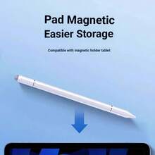 P+7 通用 3 合 1 電子觸控筆 觸控螢幕筆,適用於 iPad 平板電腦、手機、Android 與 iOS 系統平板電腦與手機、學習機,適合筆記、繪圖、影片編輯與照片修圖,高精度超靈敏,含 3 個筆尖(2 個觸控筆尖與 1 個尖筆尖),金屬筆身 - 黑色 - 查看 11
